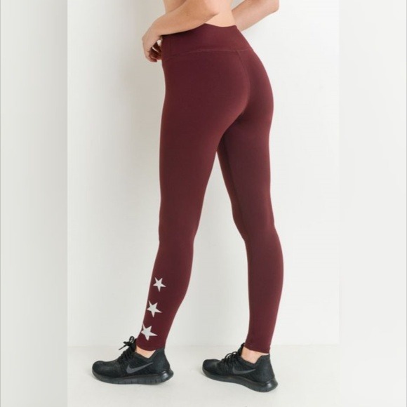 Triple Stars Full Leggings Yoga Pants - Picture 5 of 6